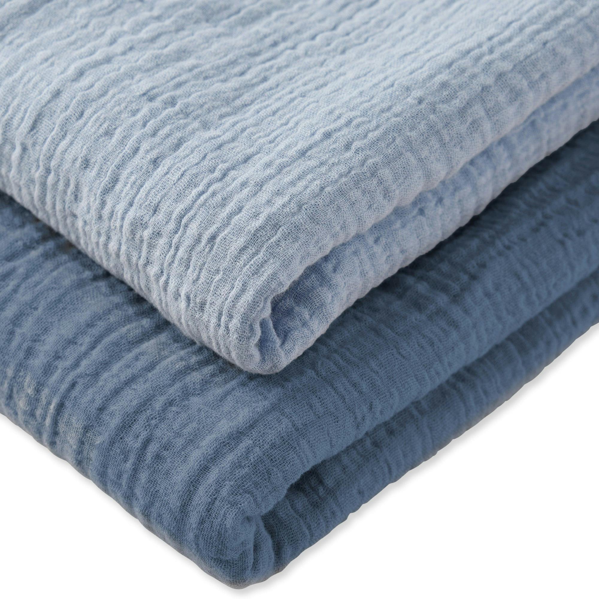 SWOON 2-Pack Crinkle Muslin Baby Swaddle Blanket
