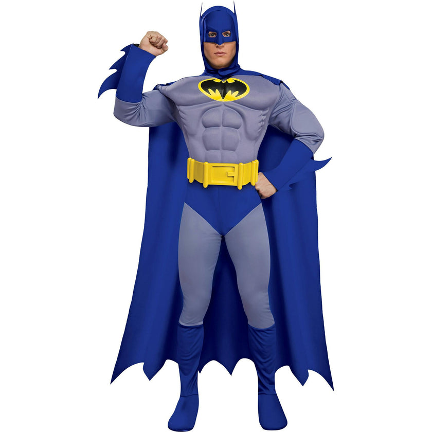 Mens Deluxe Muscle Chest Batman Costume