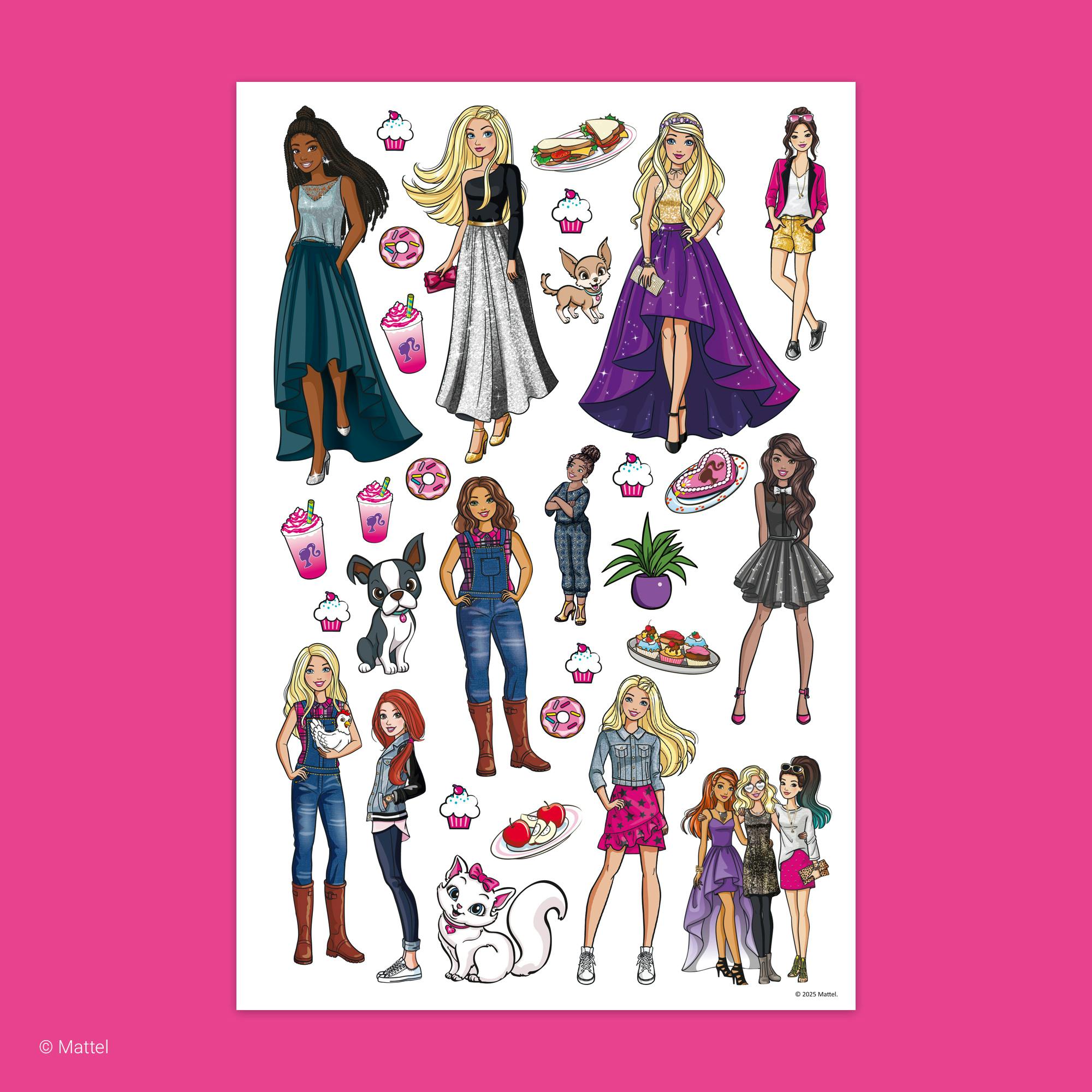 Color & Sticker Fun: Barbie
