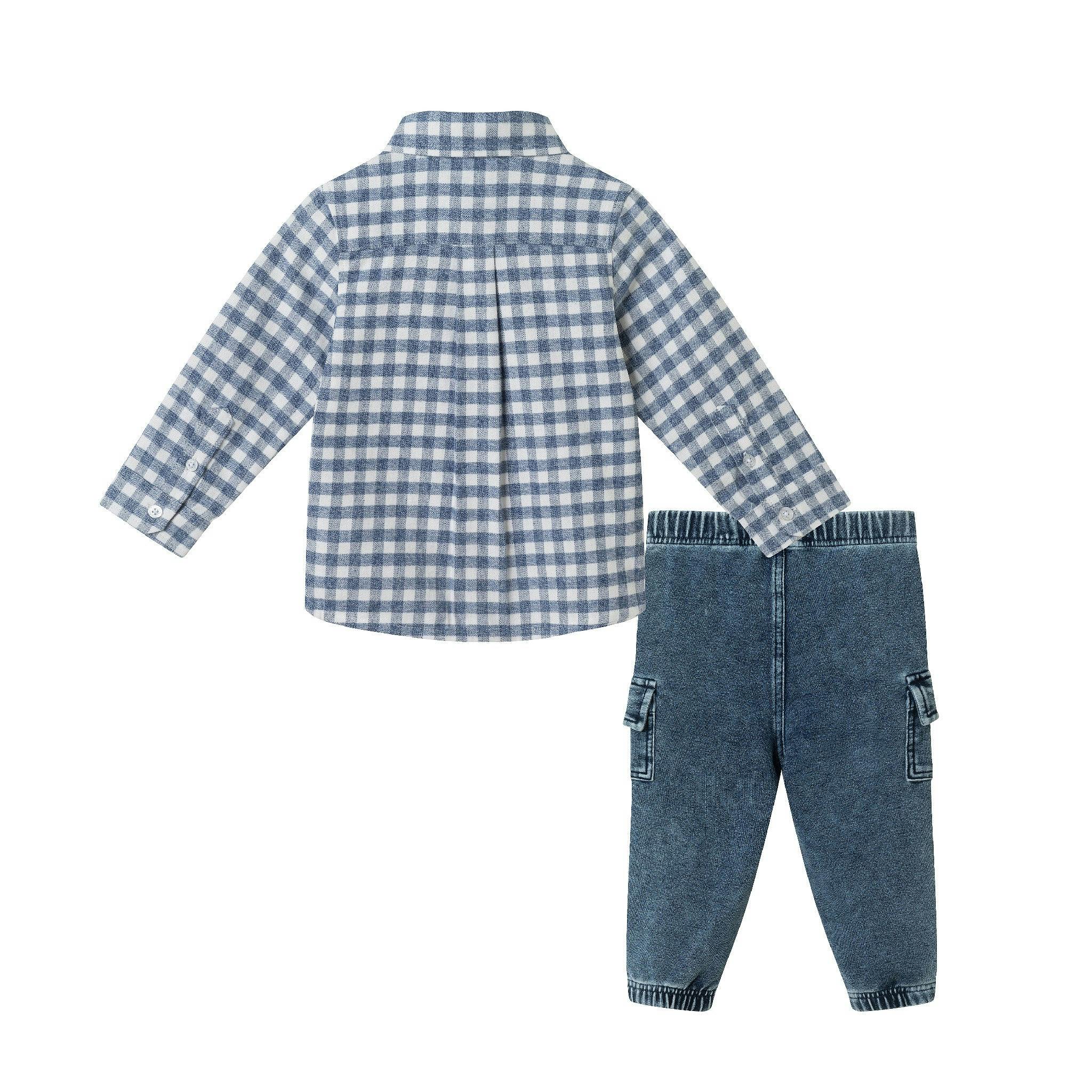 Infant Buttondown Denim Jogger Set
