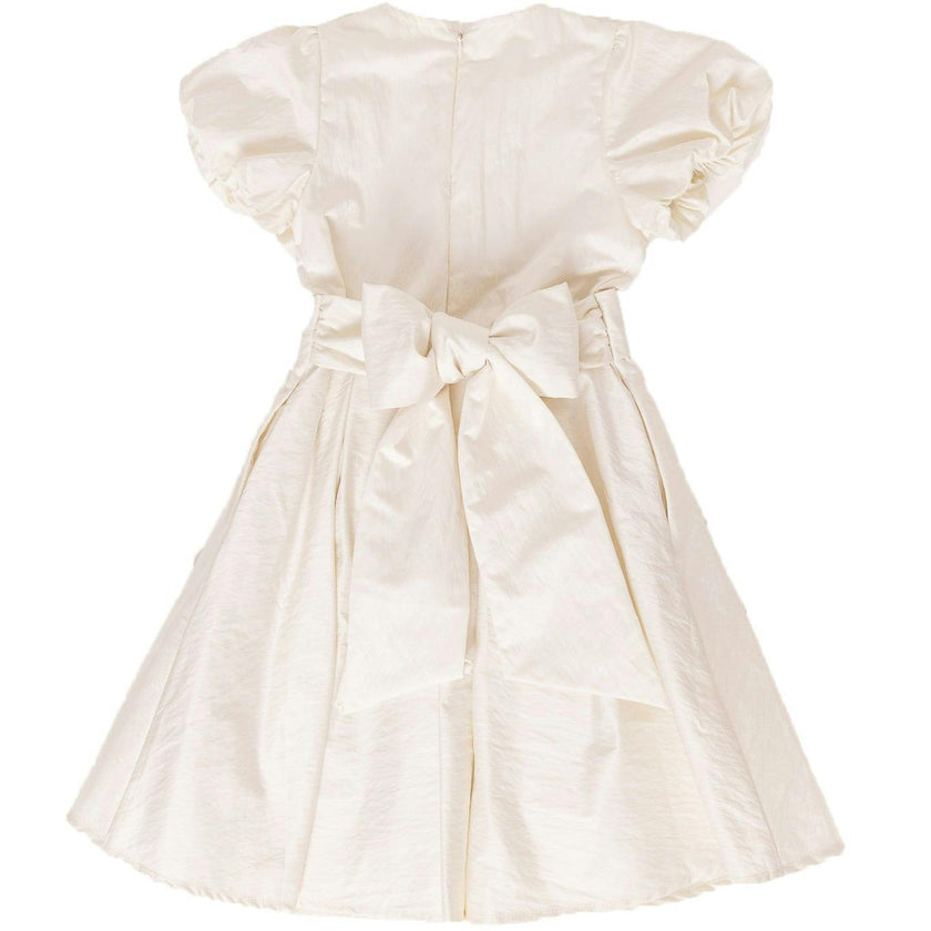 Mini Wrenley Dress in Cream Taffeta