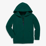 Kids zip hoodie in winter seasonal colors