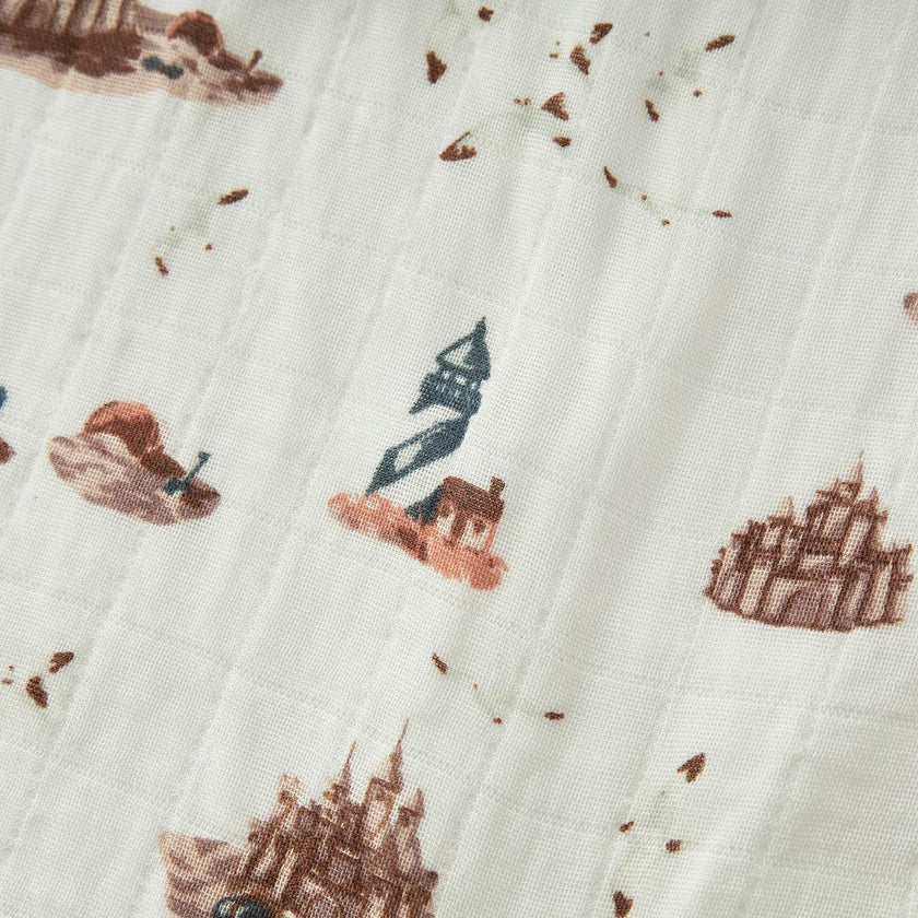 Sandcastle Organic Cotton Muslin Swaddle Blanket