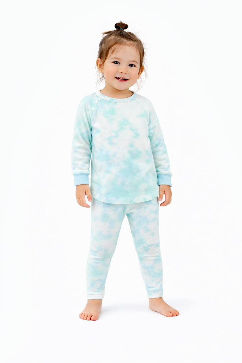 Lightweight French Terry Marble Tee and Jogger Set