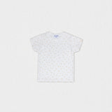 Cederique Boy T-shirt Short Sleeve, White Beige Palm