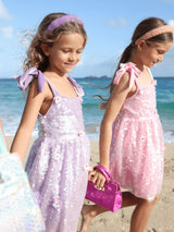 Lavender Daisy Sequin Dress