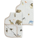 Cotton Muslin Burp Cloth 2 Pack - Party Animals