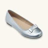 Camille Ballet Flat | Silver Leather