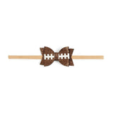 Game Day Glitter Bow Baby Headband