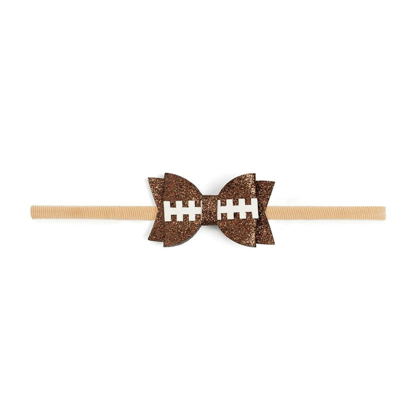 Game Day Glitter Bow Baby Headband