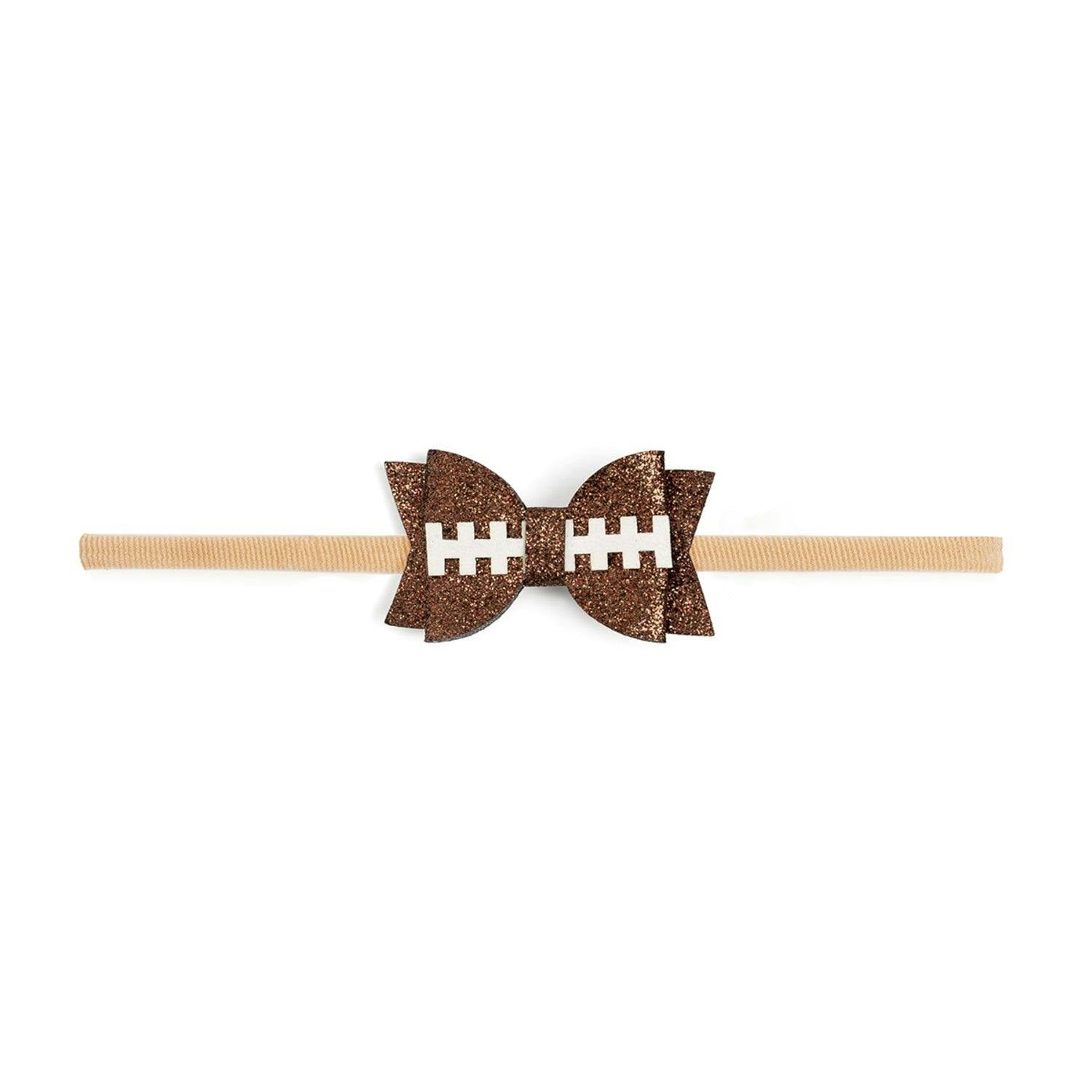 Game Day Glitter Bow Baby Headband