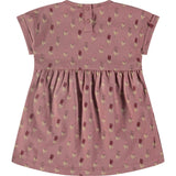 Flower Print Round Neck Short Sleeve Dress