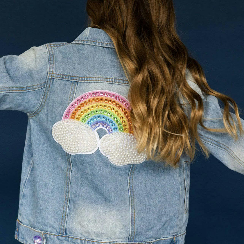 Happy Rainbow Denim Jacket