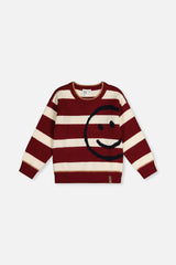 Knit Sweater Red And White Stripes