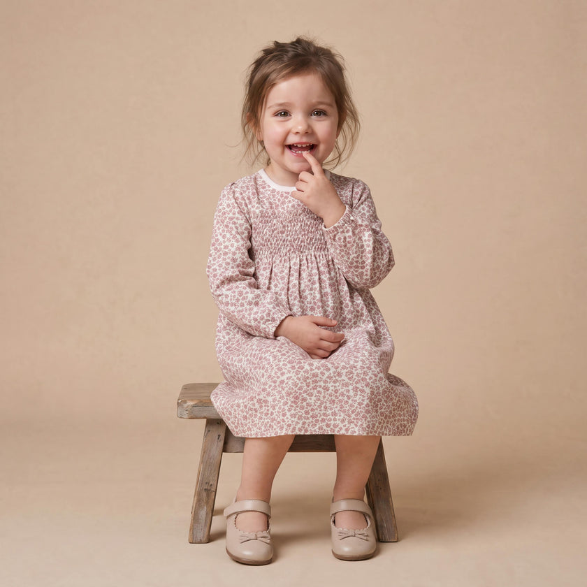 Organic Smocked Sundress - Wild Petal