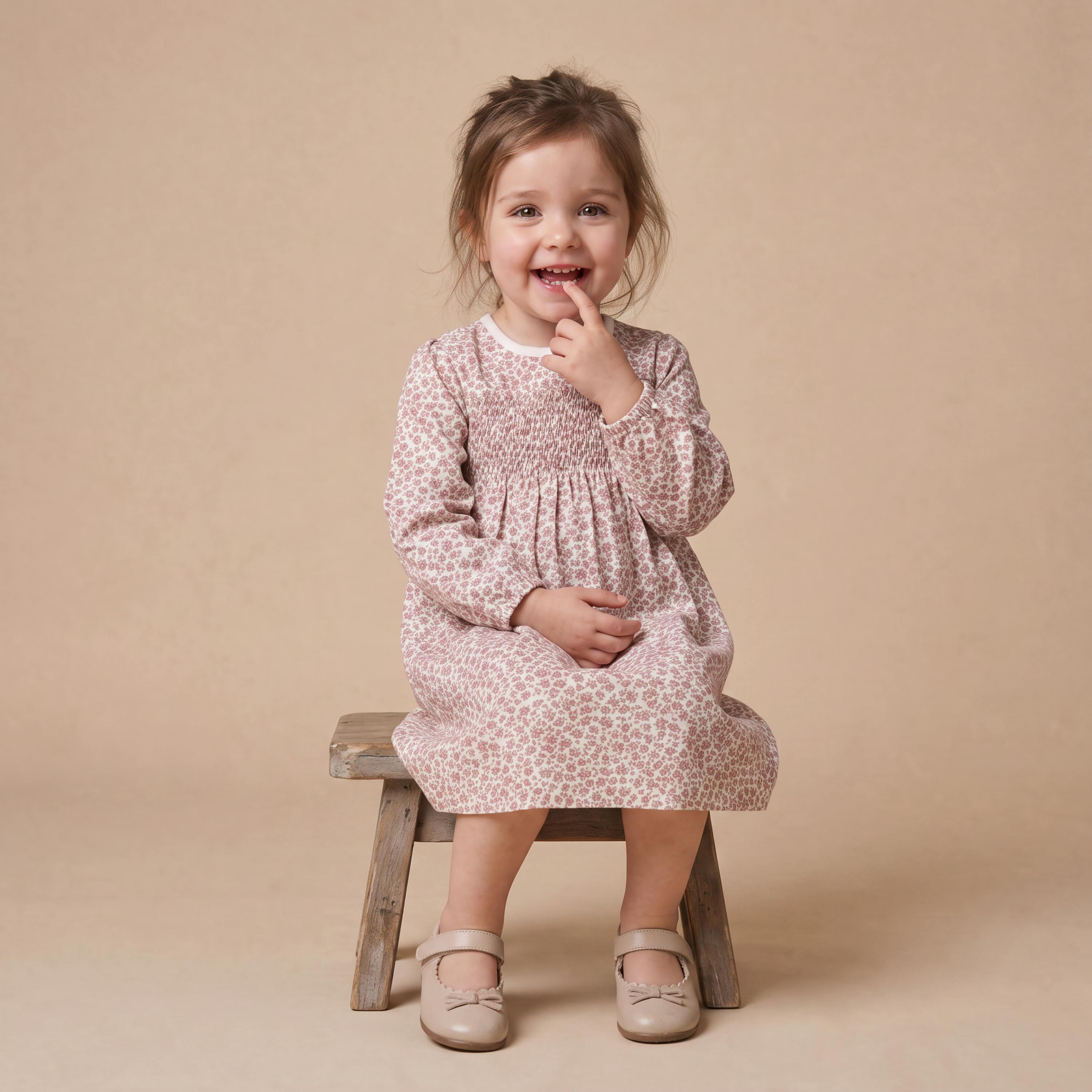 Organic Smocked Sundress - Wild Petal