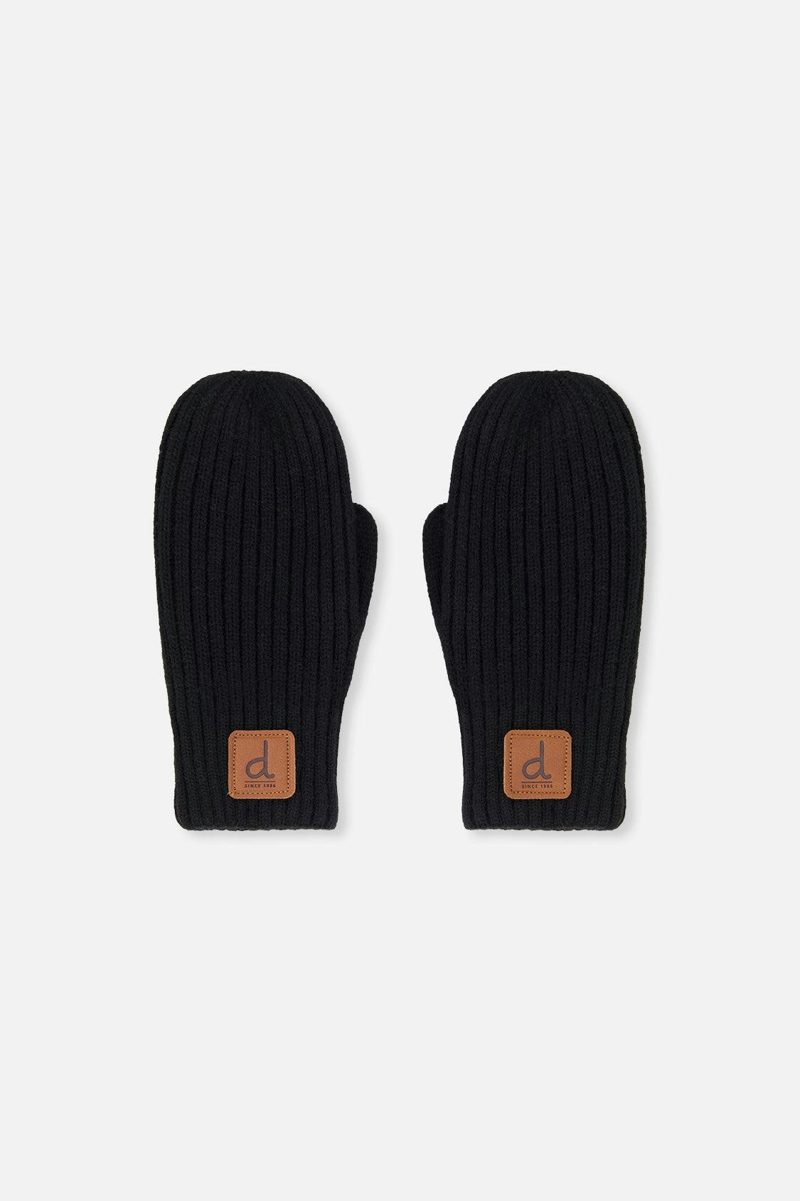 Knit Mittens Black