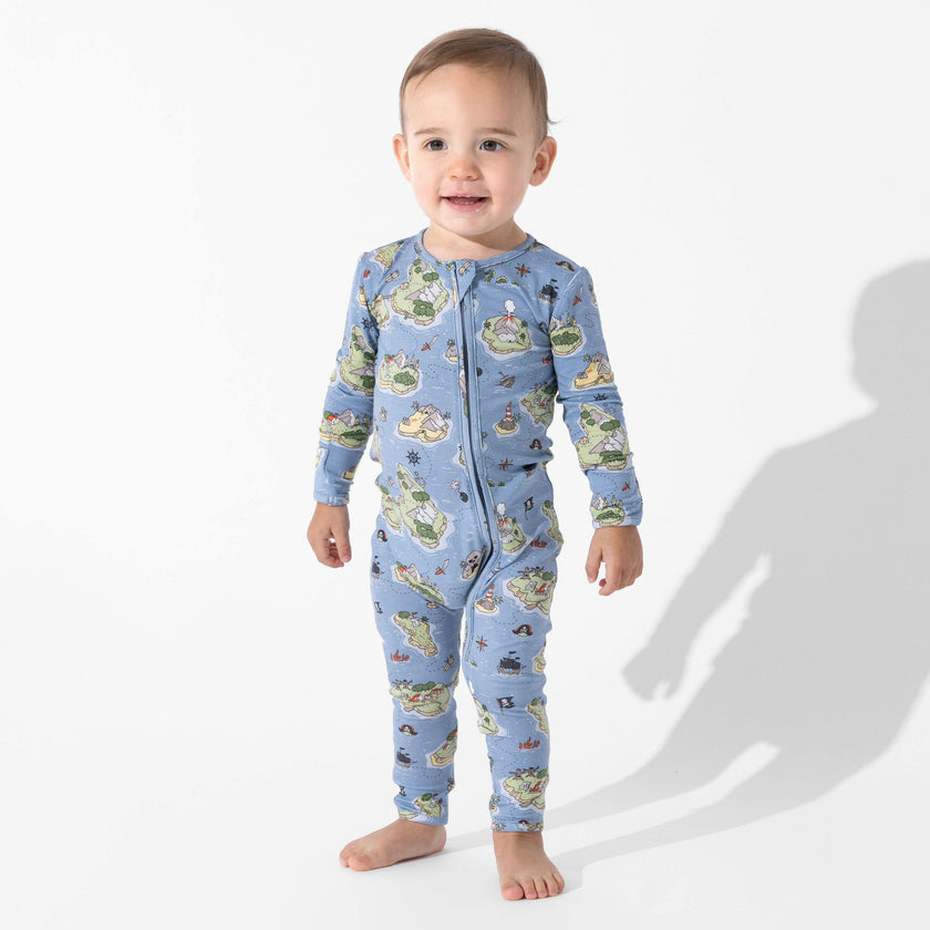 Pirate Cove Bamboo Convertible Footie