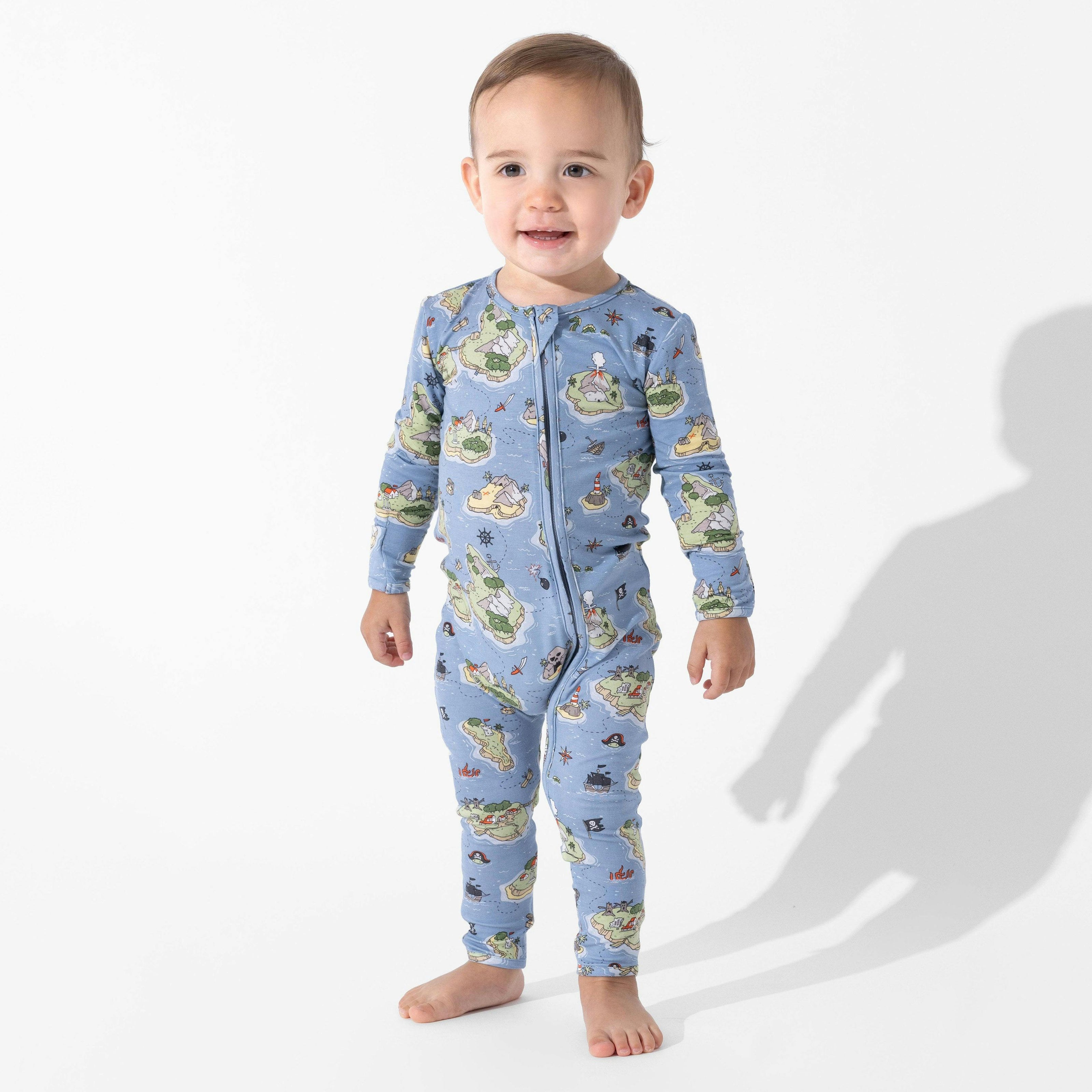 Pirate Cove Bamboo Convertible Footie