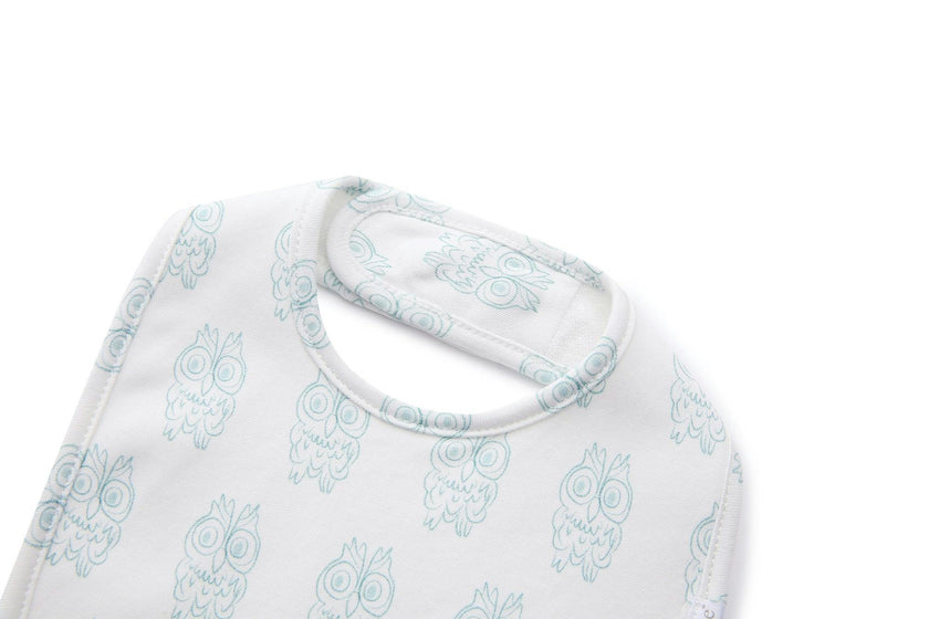 Magnetic Bib 2-Pack - Petite Chouette Green