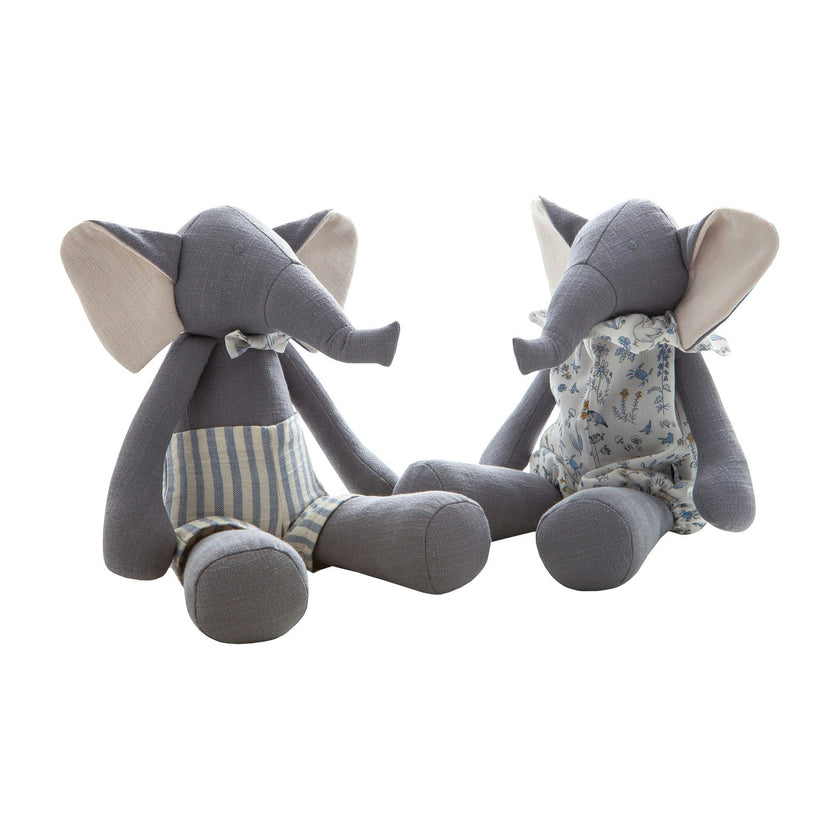 Pamplemousse Peluches Michel the Elephant-Small Grey