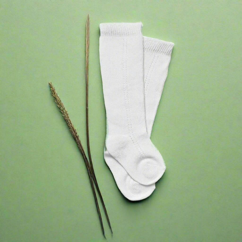 LLB Eyelet Knee High Socks (2 pairs in each order)