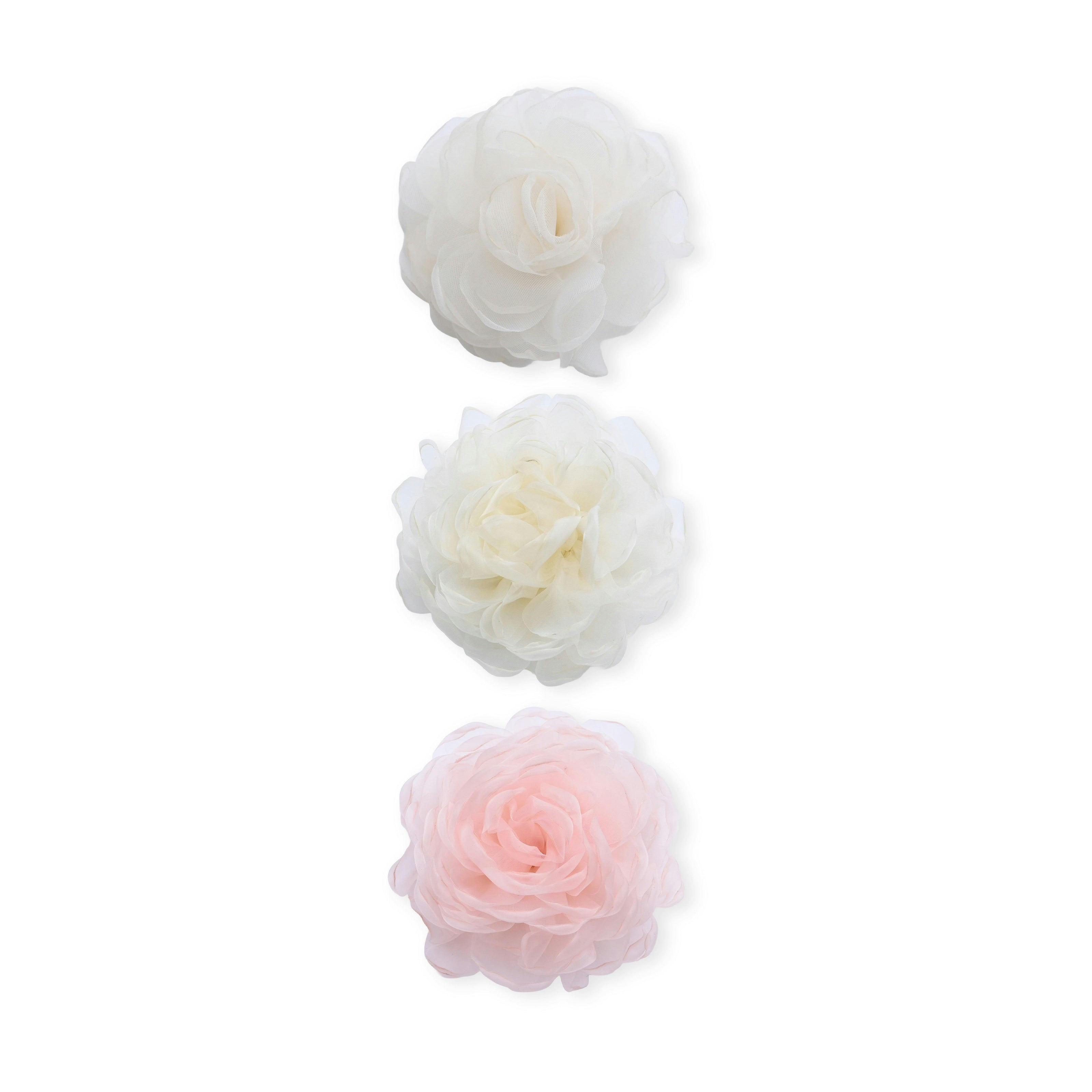 Multicolor Petal Charm Clip Set