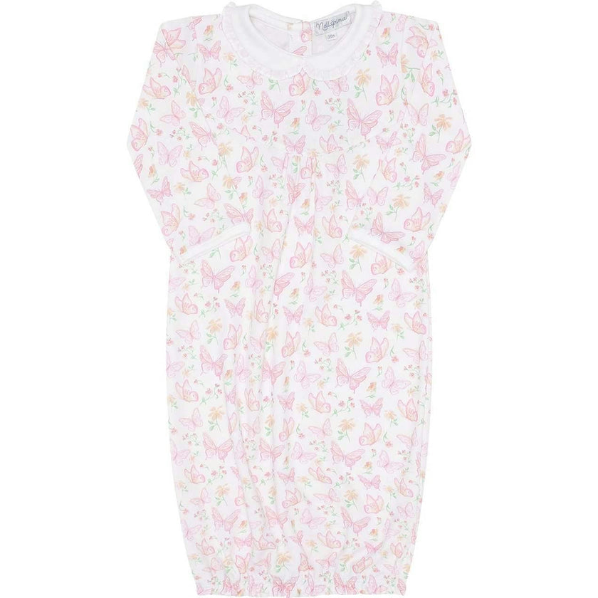 Butterflies Print Gown