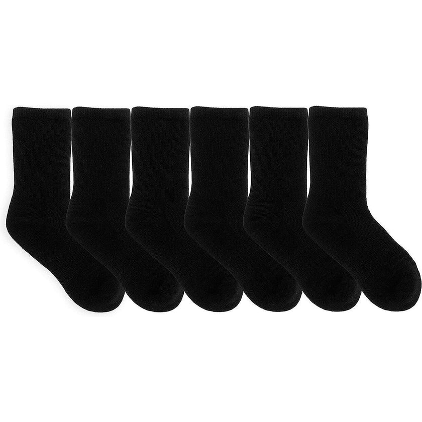 Solid Crew Socks 6 Pack