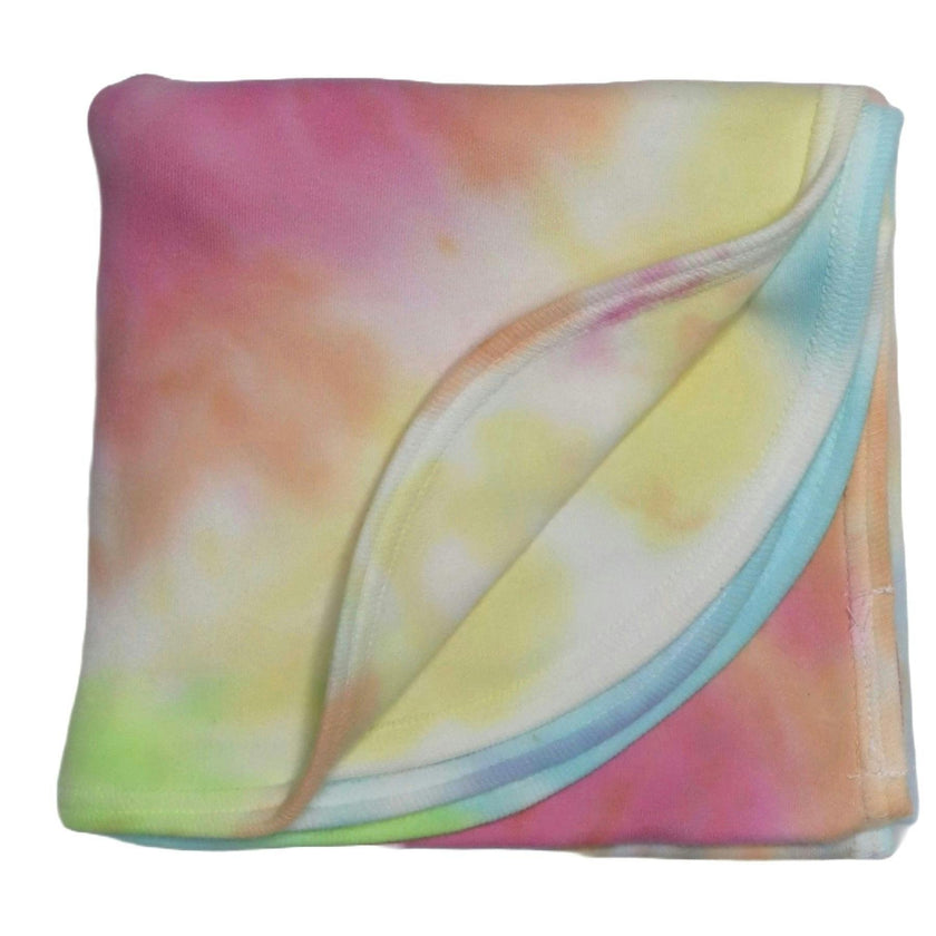 Baby Tie Dye Receiving Blanket - Izzy