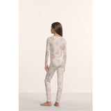 Kids Printed TENCEL™ Modal Unisex Long PJ Set, Pink