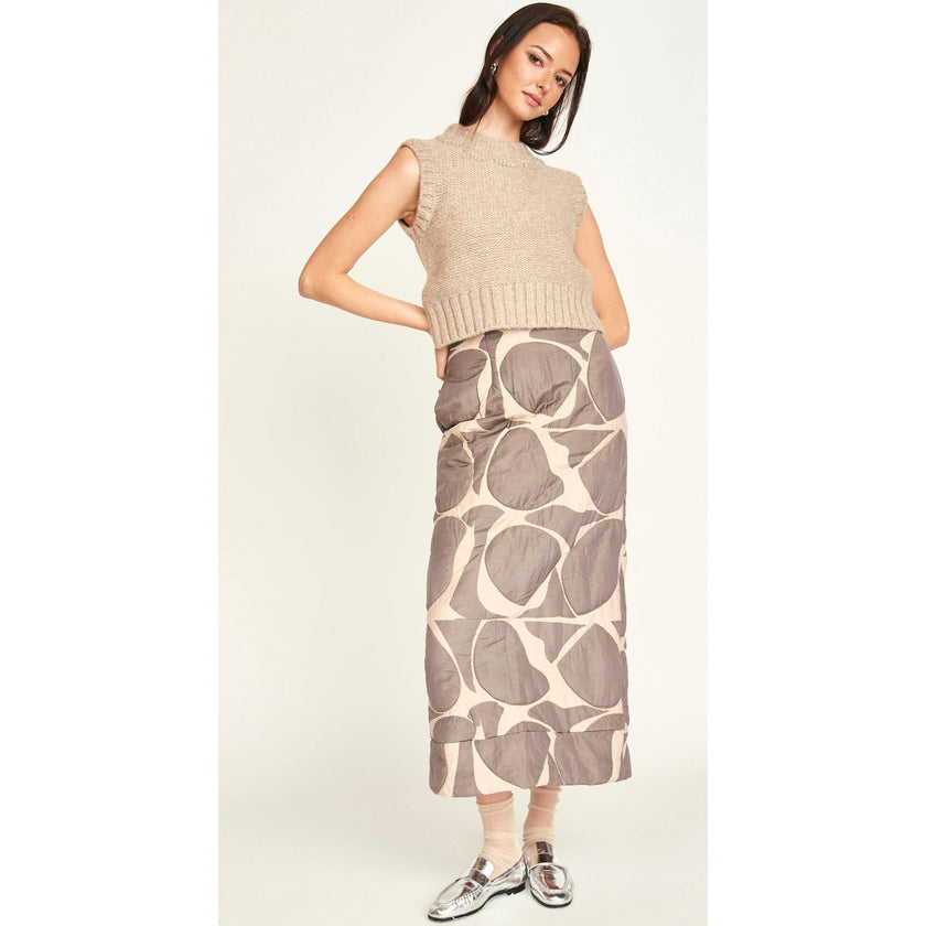 Lombok Skirt in Charcoal Jurassic