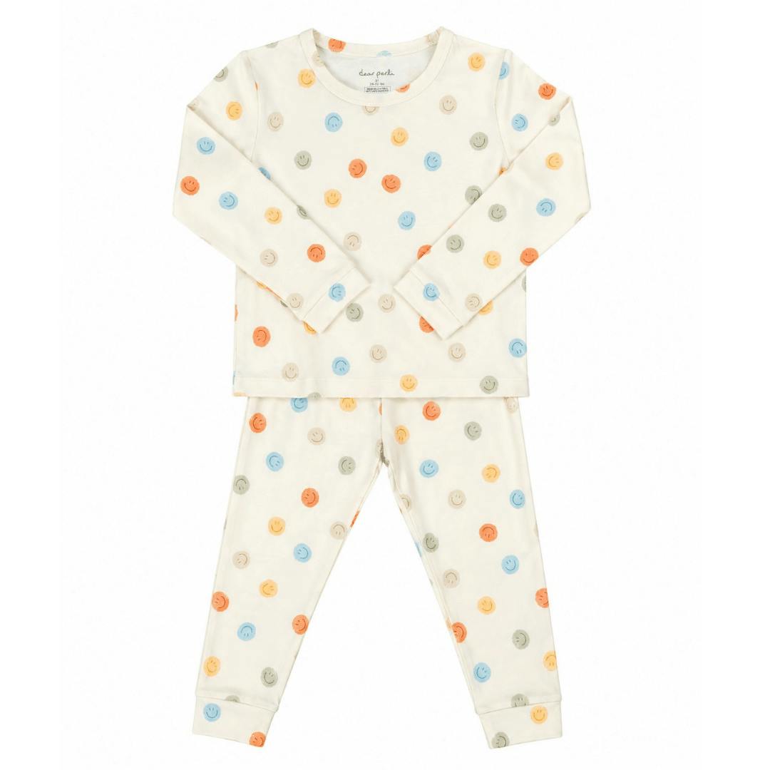 Toddler Pajama Set in Smiley Days