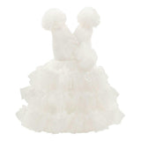 White Corinne Ruffle Dress
