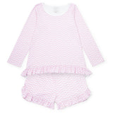 Kathryn Women's Pajama Short Set Pretty Pink Bows