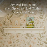 Namesake Kids Liberty 31" Wall Shelf with Hooks