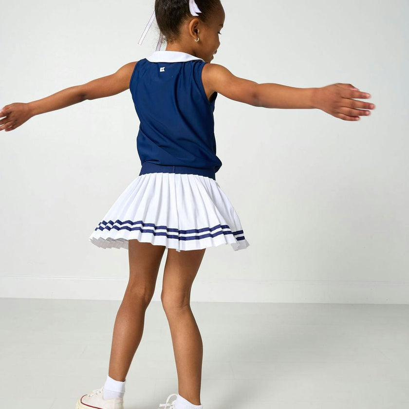 navy/white girly girl tank
