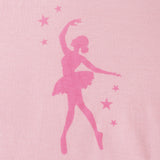 Girls Tee And Short Pajama Set | Pink Ballet