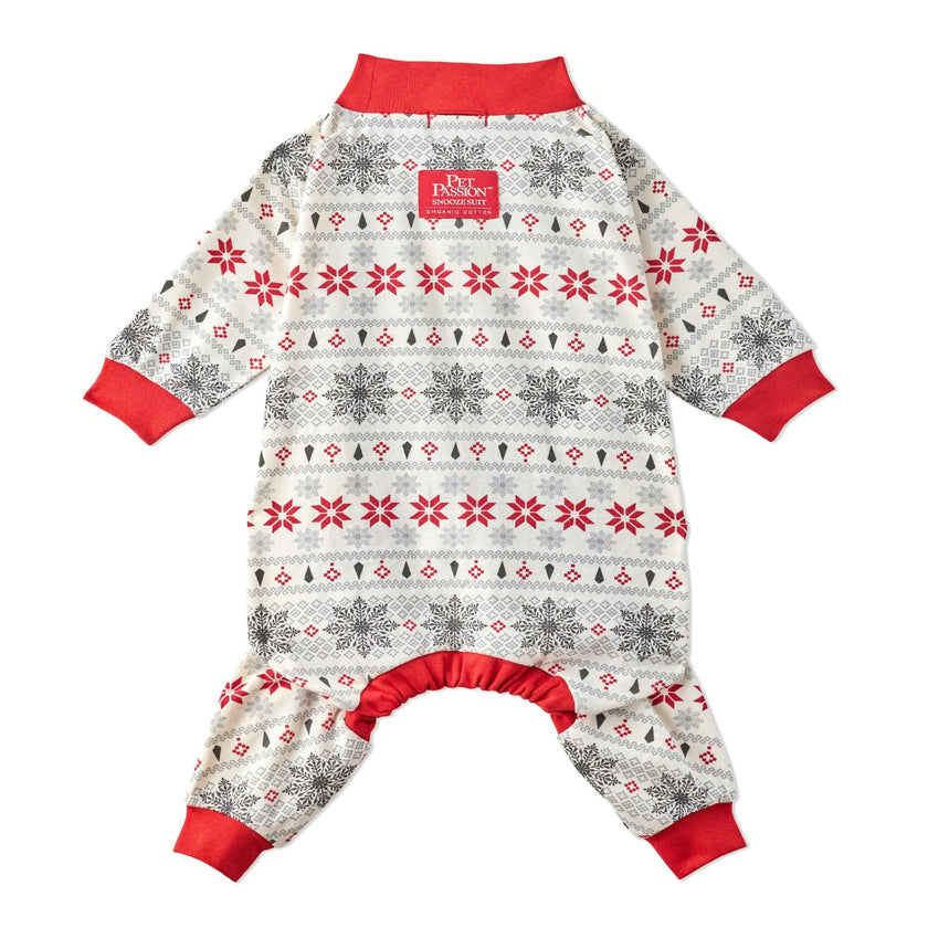 Matching Family Jammies Christmas Pajamas - Nordic Fair Isle Ivory