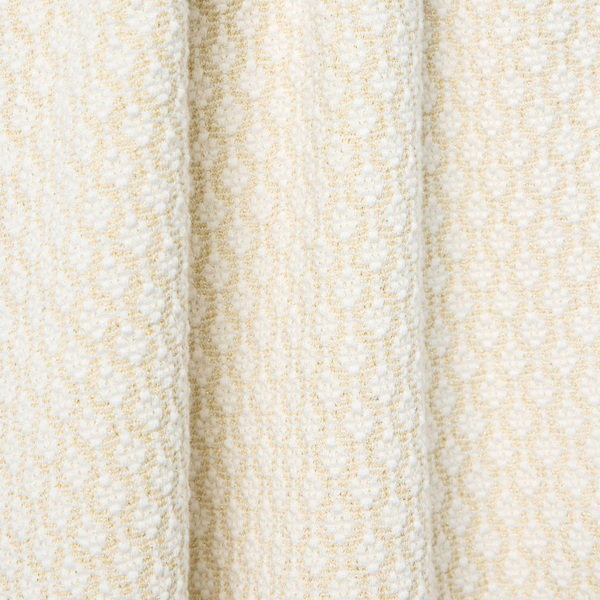 The Metallic Jacquard Dress, ivory