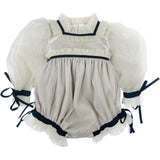 Coco-Caramel Tulle Romper