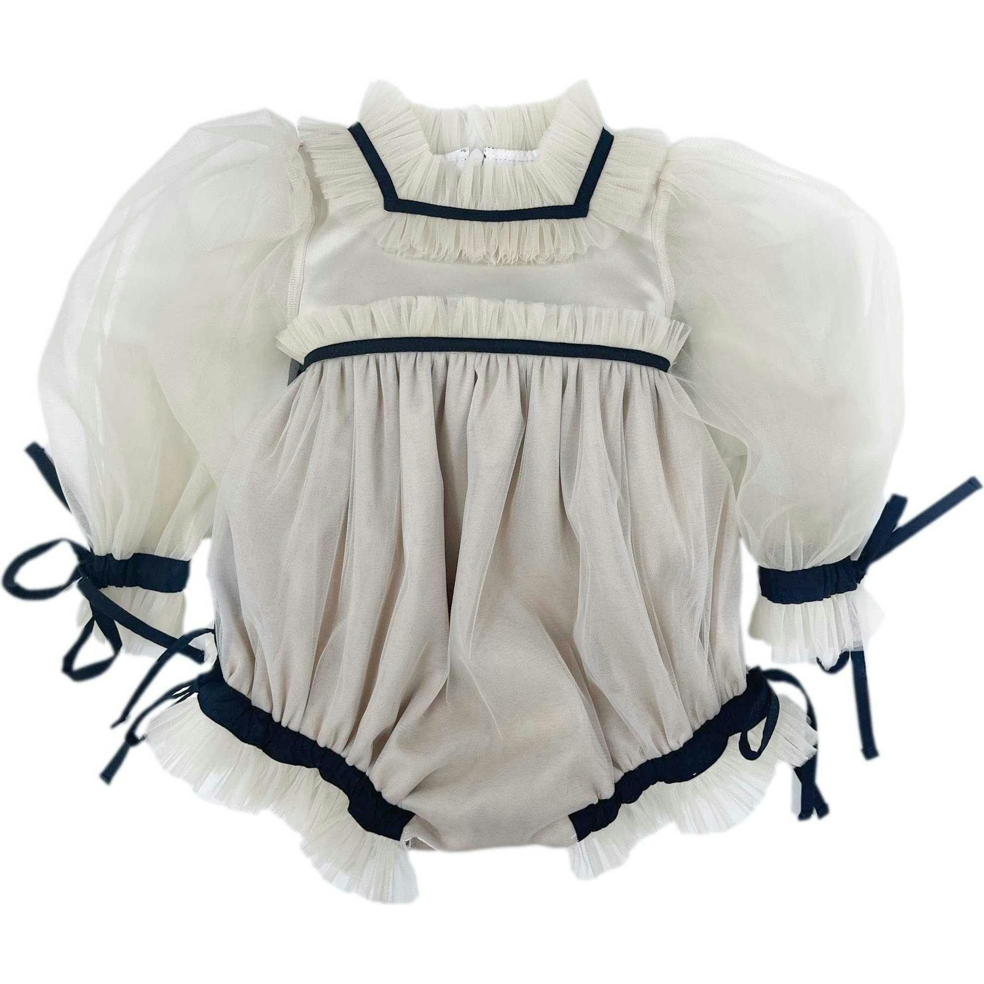 Coco-Caramel Tulle Romper