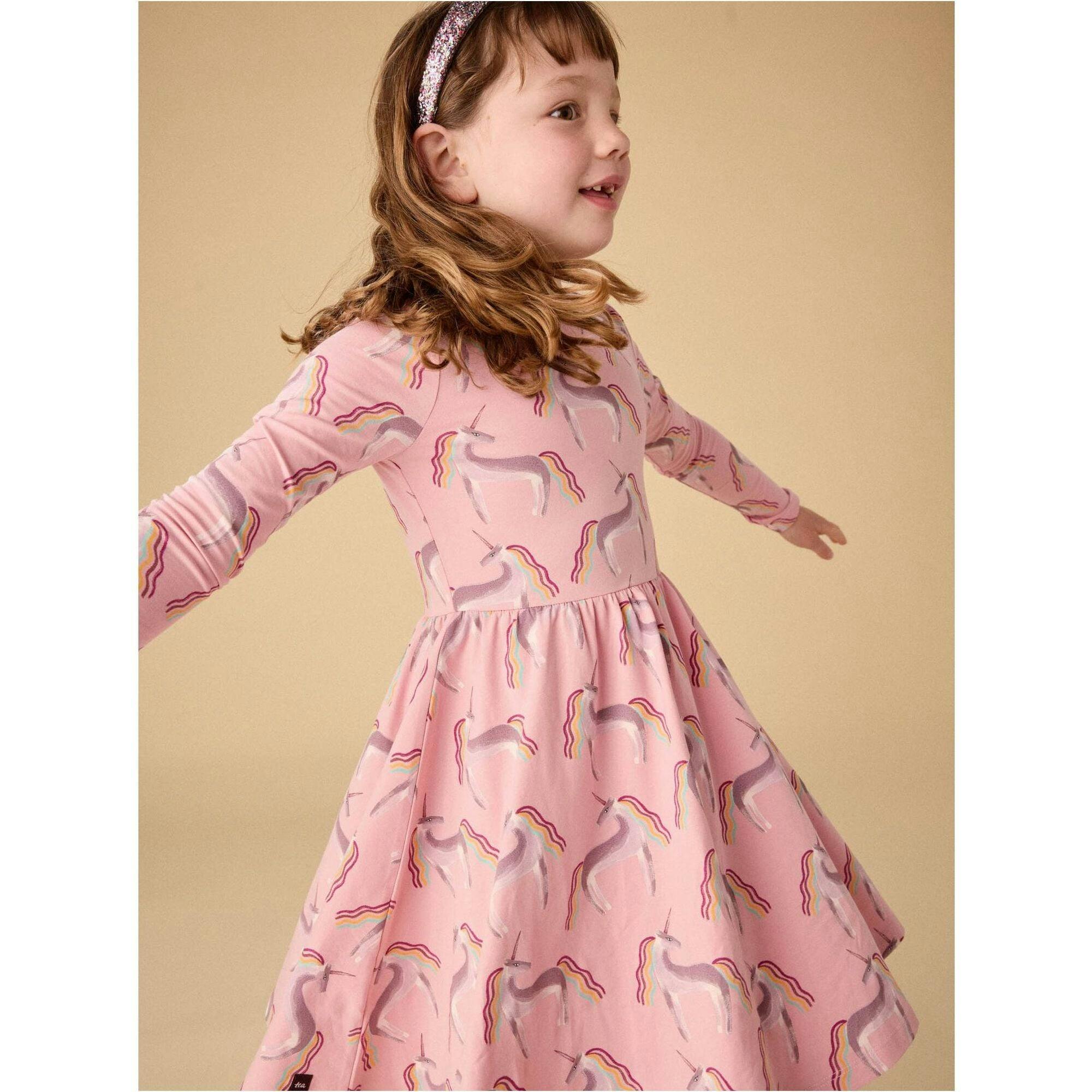 Printed Ballet Dress, Pink