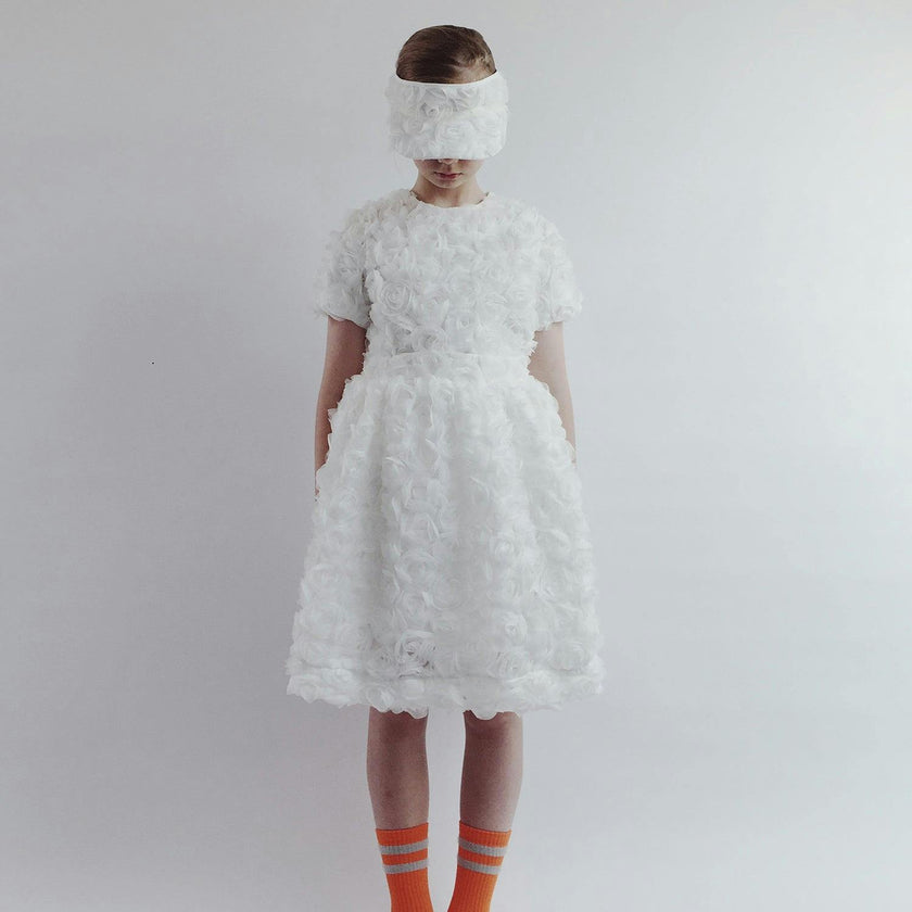 CAROLINE BOSMANS Rose Appliqué Blouse