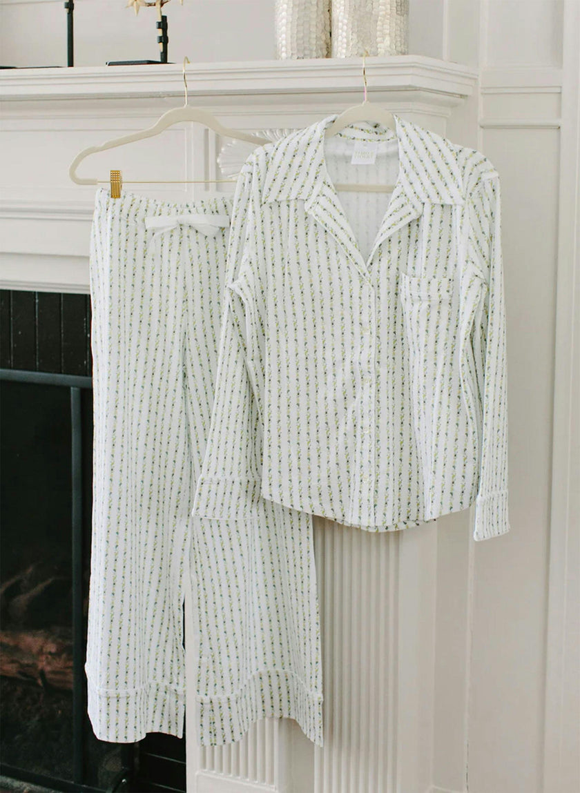 Women's Parker Pajama Set - Fern Stripe