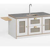 Macedon Breakfast Bar – Modern Play Island with Stools Included