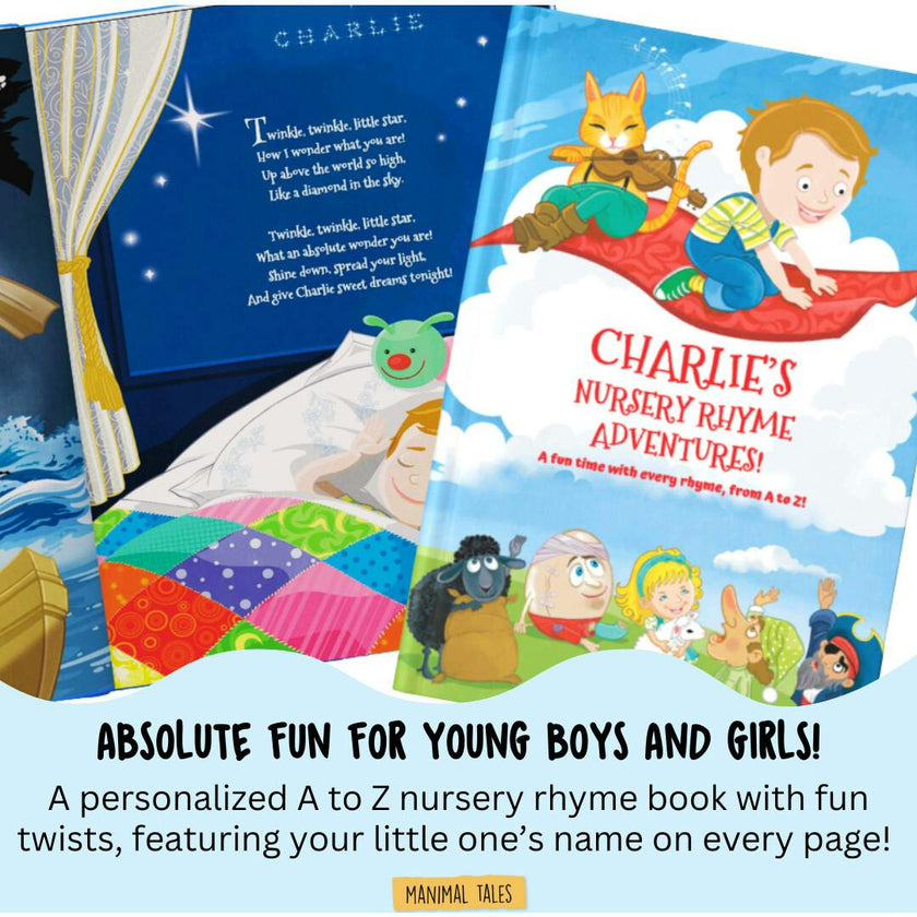 My Nursery Rhyme Adventures! - Nursery Rhymes from A-Z (Personalized Nursery Rhyme Book)