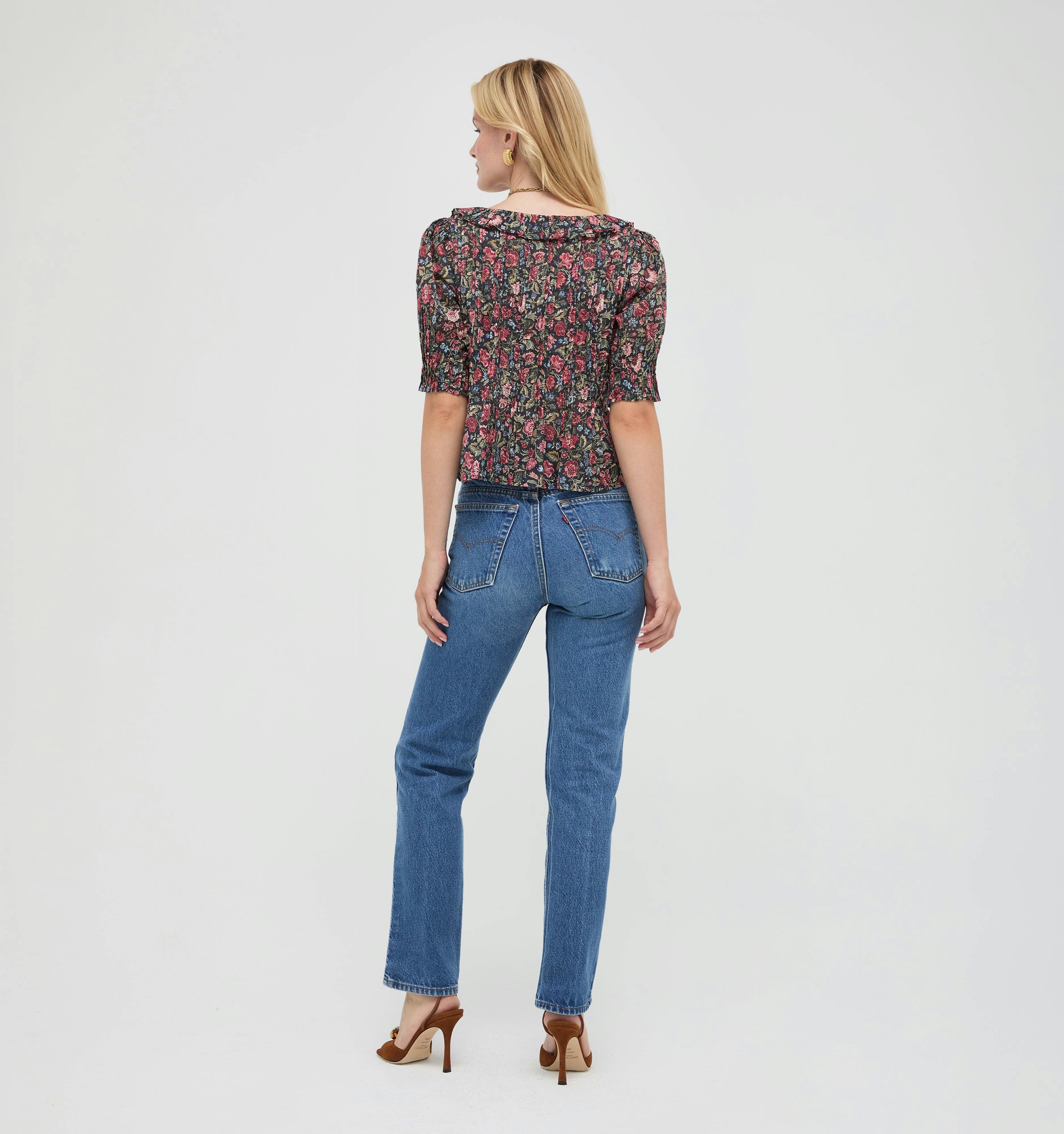The Camri Top -  Jacobean Sprig