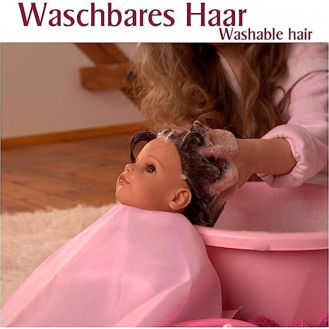 Hannah Summertime - 19.5" All Vinyl Poseable Brunette Doll with Hair to Wash & Style