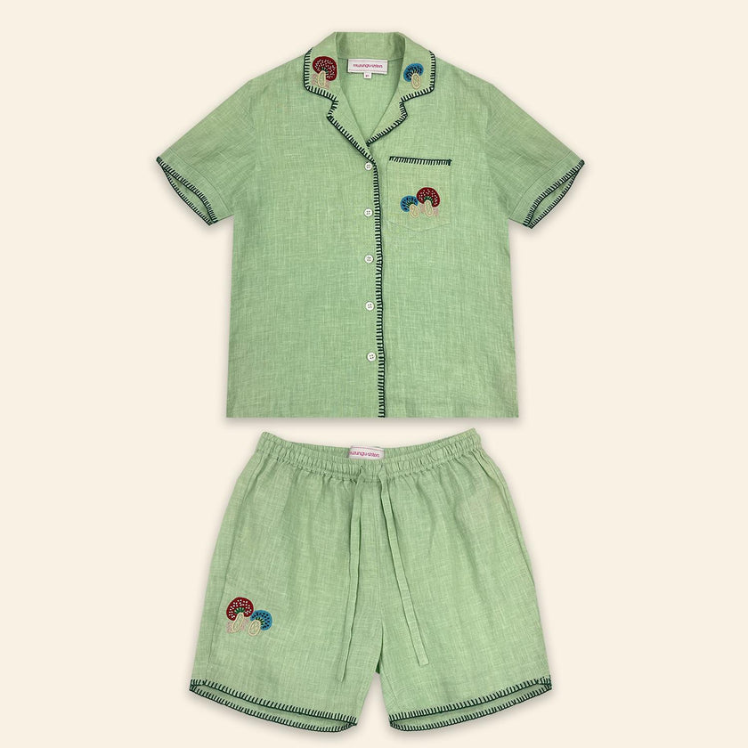 Kids Zand Shirt and Dara Shorts Jade